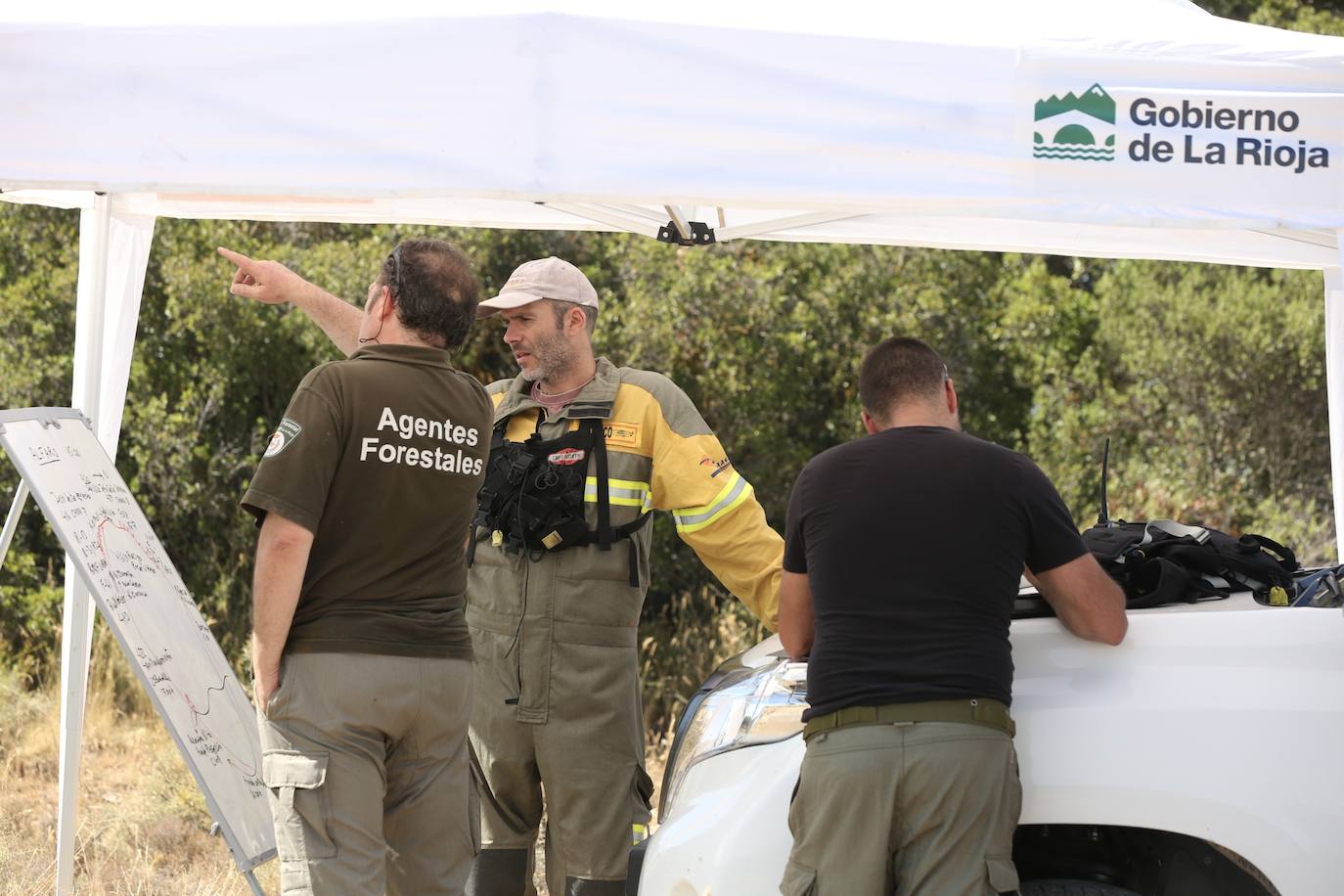 Fotos: Incendio en Yerga: las imágenes del fuego que quema el monte riojano