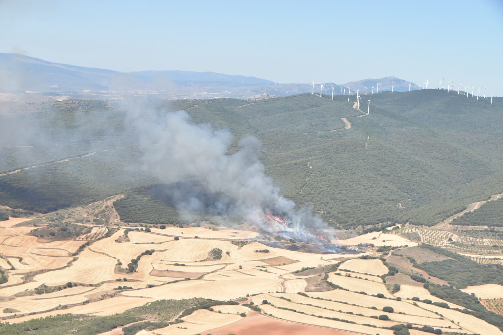 Fotos: El incendio en Yerga, desde el aire