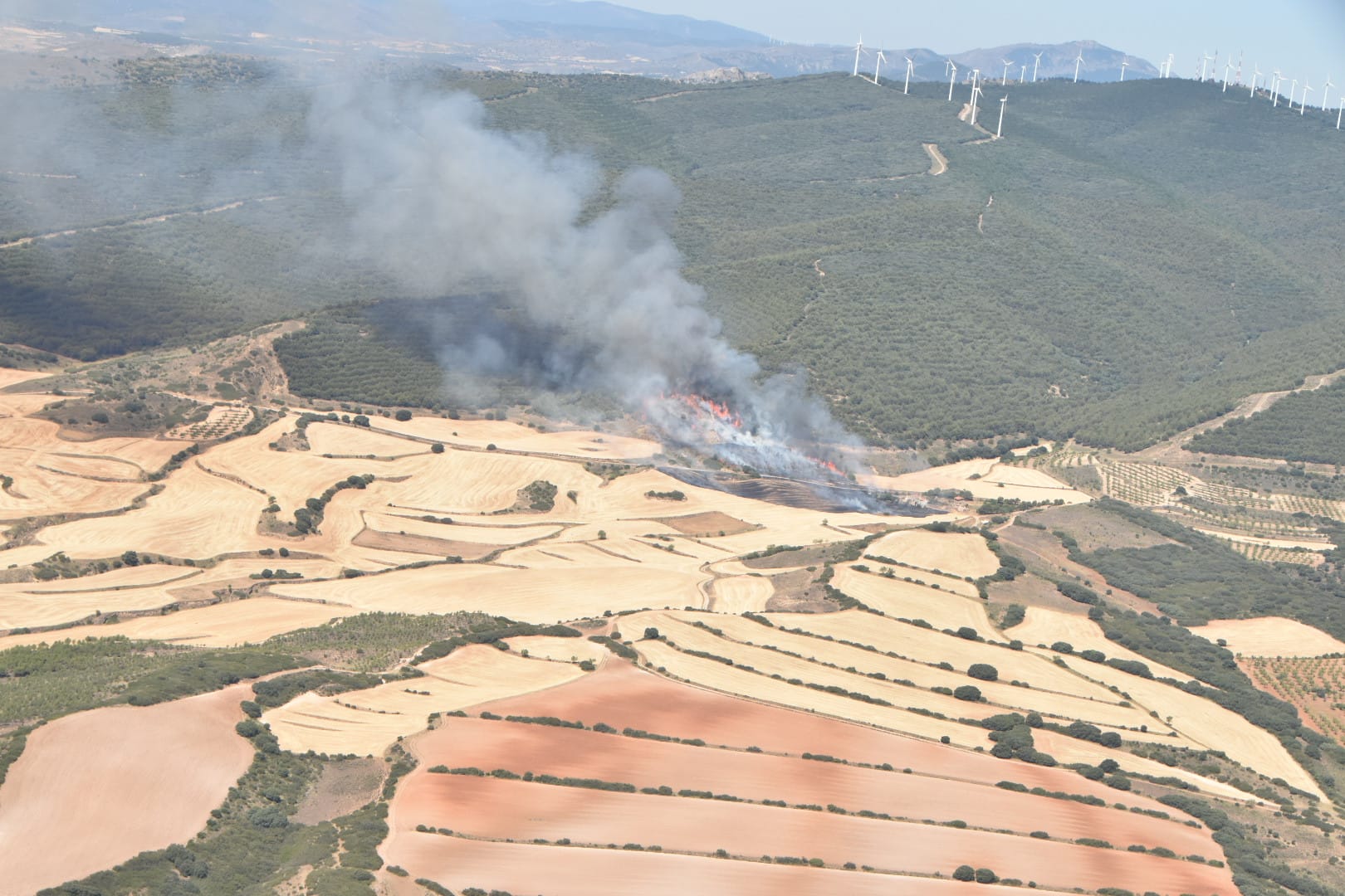 Fotos: El incendio en Yerga, desde el aire