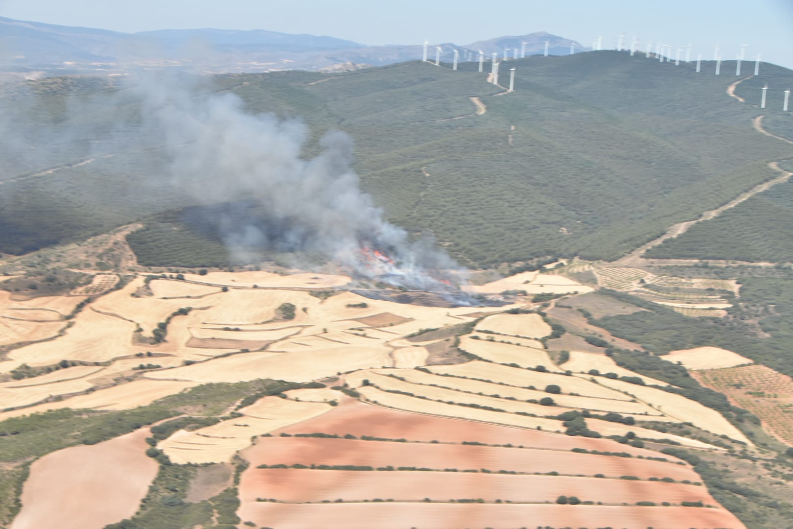 Fotos: El incendio en Yerga, desde el aire