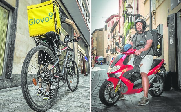 Seis 'riders' riojanos llevan a Uber Eats a juicio por despido improcedente