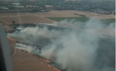 El incendio de Santo Domingo visto desde el aire