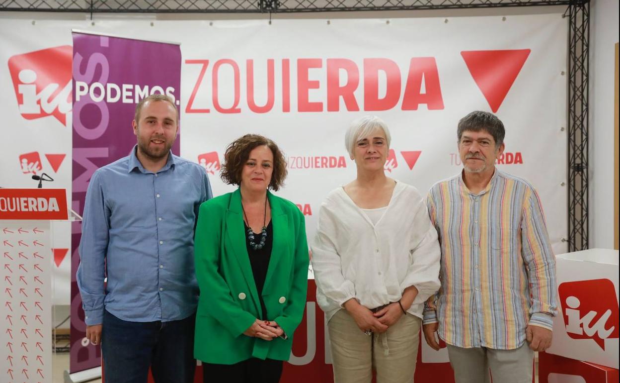 Diego Mendiola, Henar Moreno, Arantxa Carrero y Luis Illoro. 