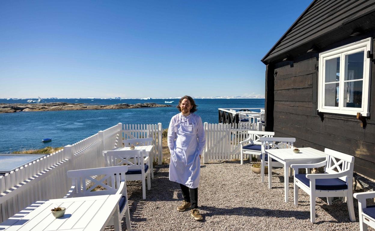 El chef Poul Andrias Ziska, en uno de los 'salones' de su restaurante. 