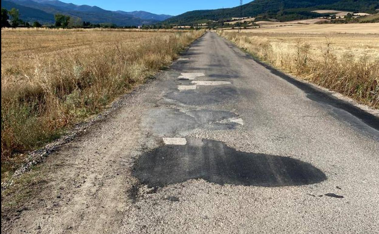 Una de las calzadas de la campaña. 