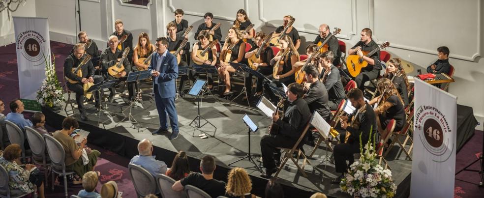 La Orquesta de La Orden deLa Terraza, en la apertura del anterior Festival de Plectro, en 2018. 