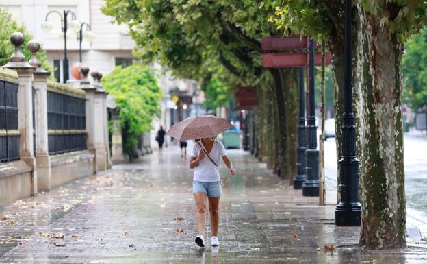 La tormenta de la tarde en Logroño.