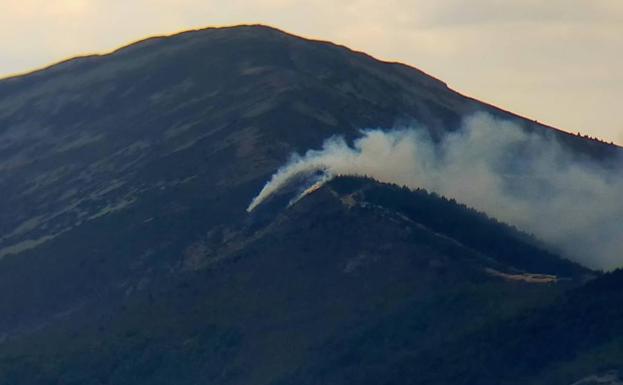 El incendio en la zona de Altuzarra.