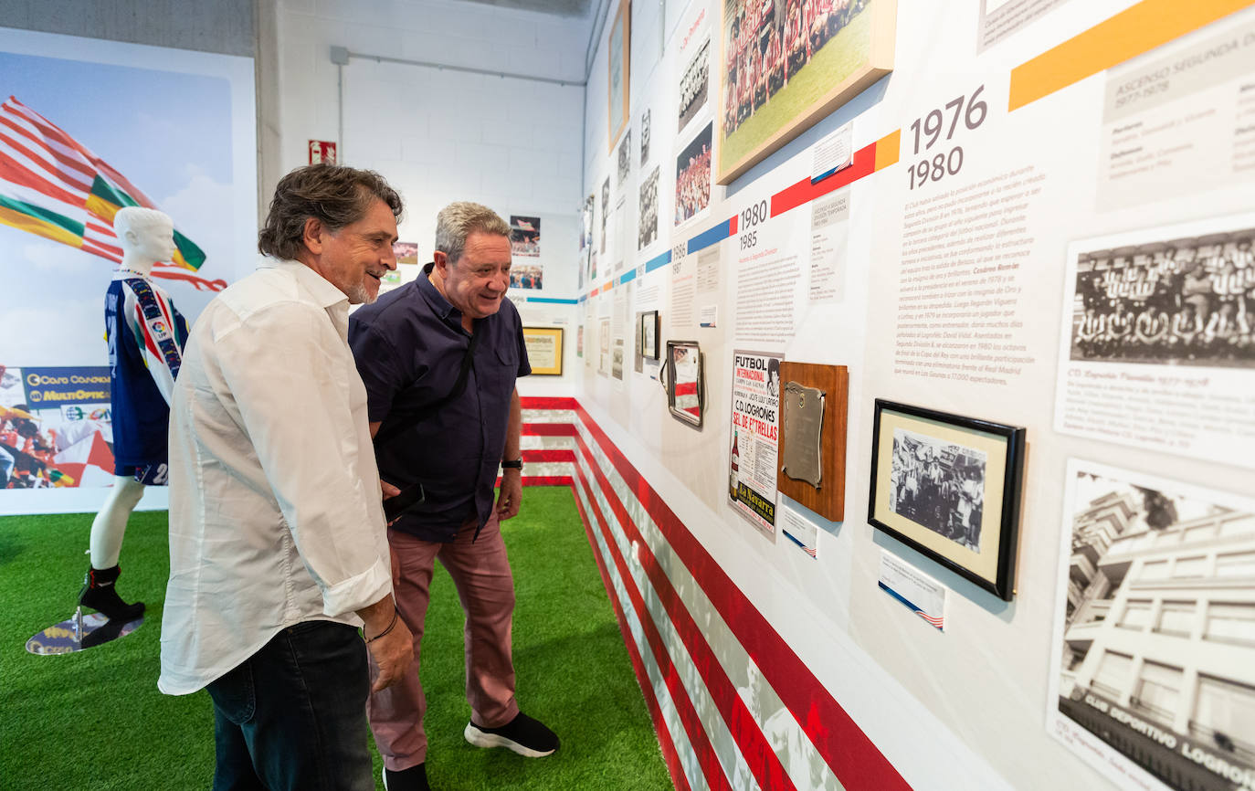 Fotos: Las Gaunas acoge una muestra dedicada al Logroñés