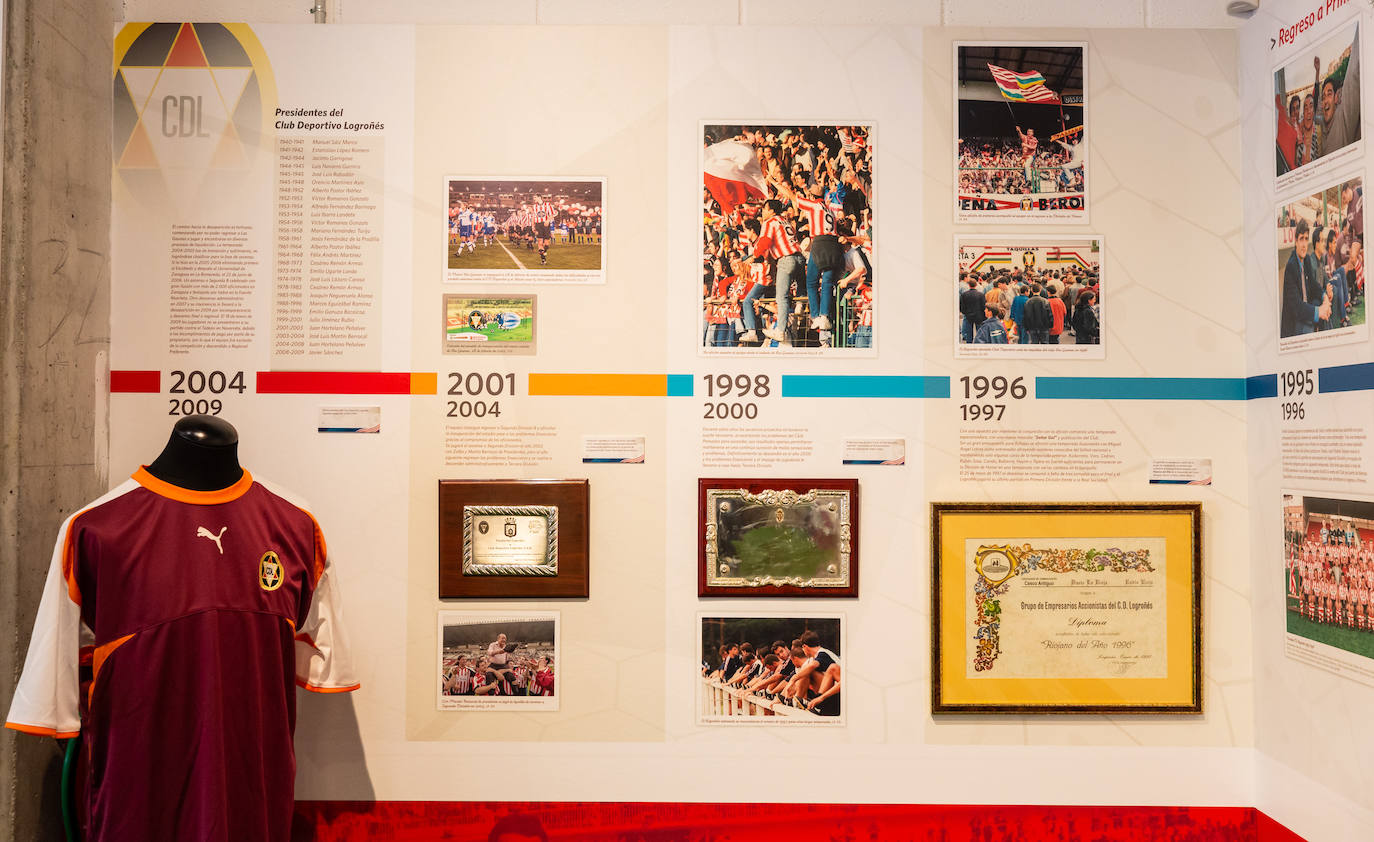 Fotos: Las Gaunas acoge una muestra dedicada al Logroñés