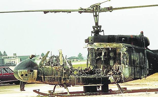 Un helicóptero alemán fue destruido en el enfrentamiento.