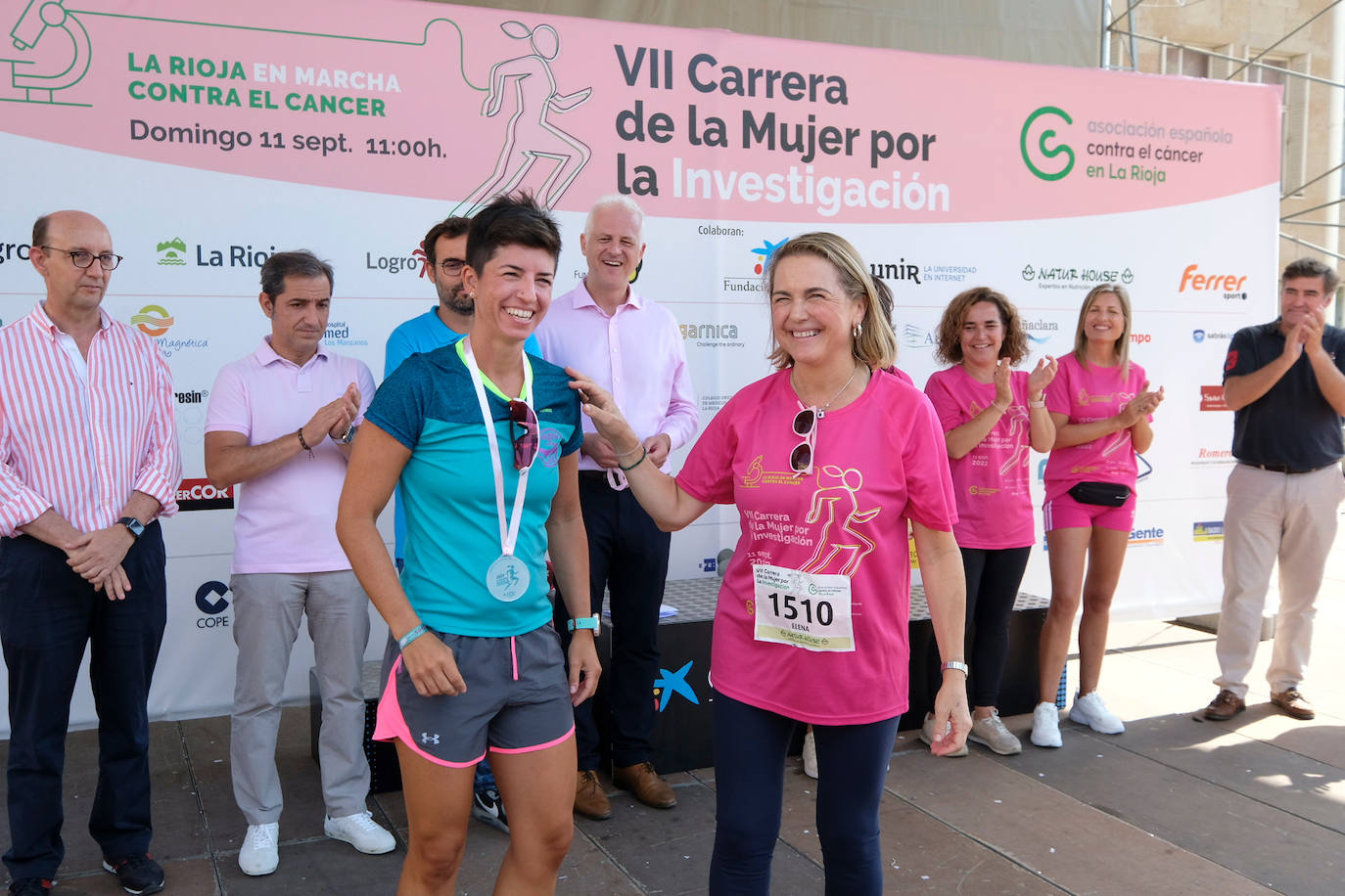 Fotos: El podio de la Carrera de la Mujer en Logroño