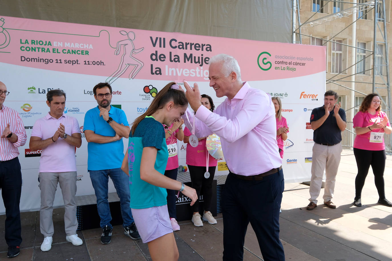 Fotos: El podio de la Carrera de la Mujer en Logroño