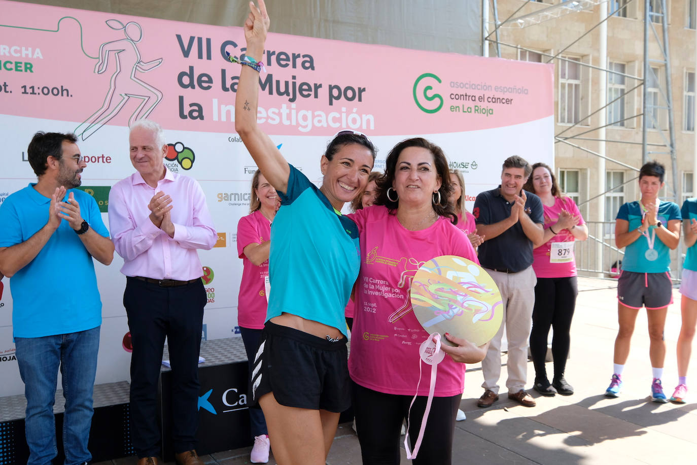 Fotos: El podio de la Carrera de la Mujer en Logroño