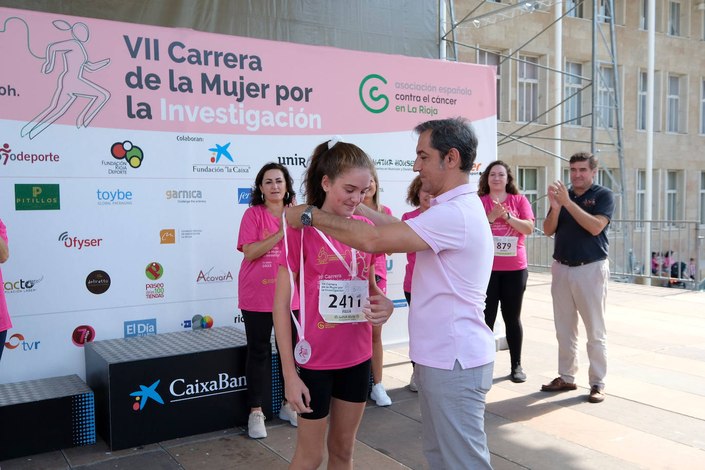 Fotos: El podio de la Carrera de la Mujer en Logroño