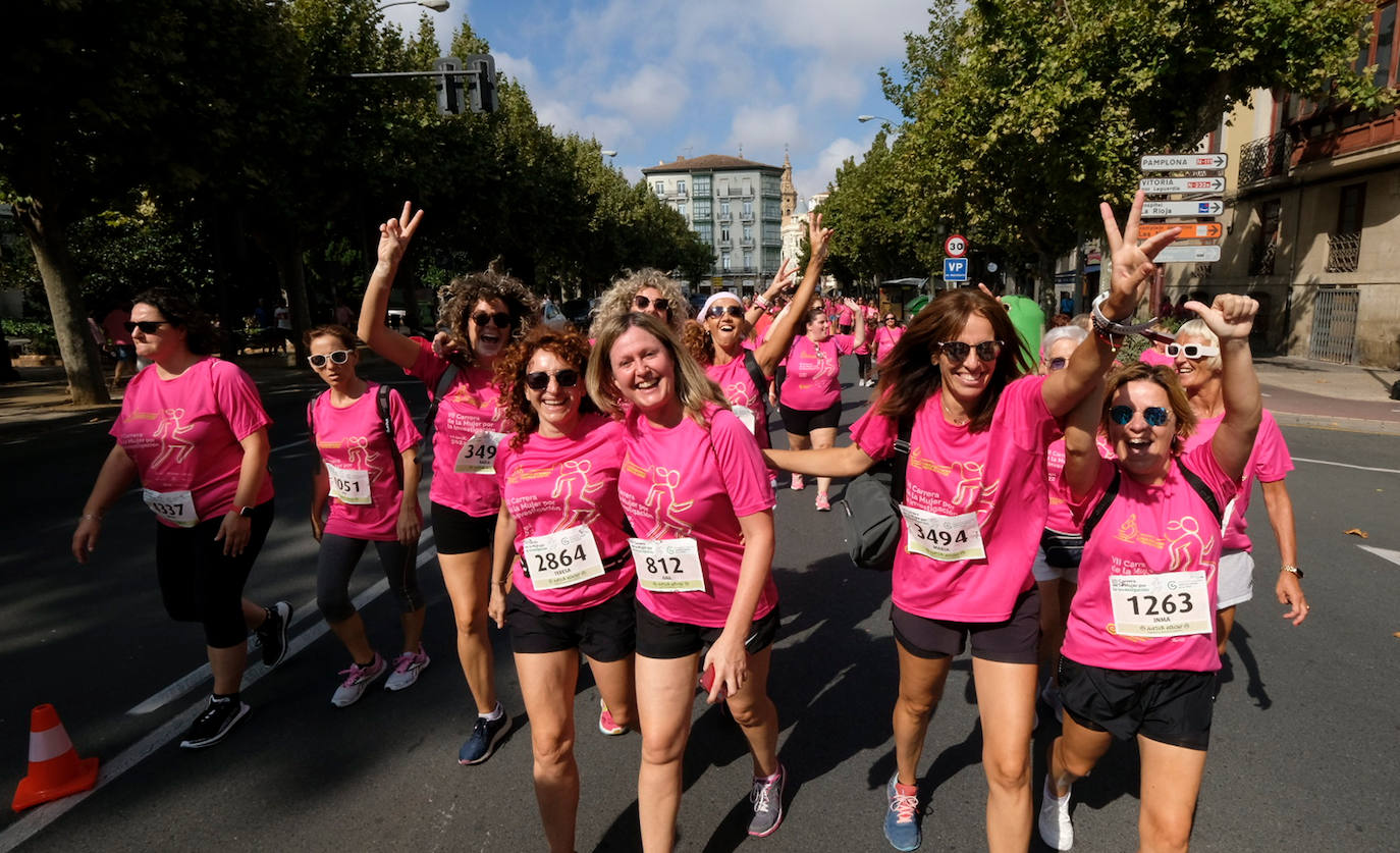 Fotos: Carrera de la Mujer en Logroño: preparación, ánimos y en la línea de salida