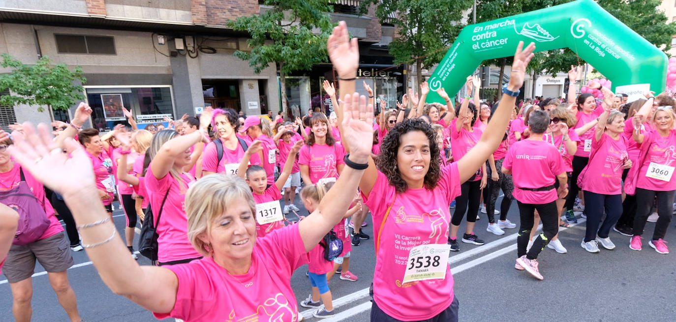 Fotos: Carrera de la Mujer en Logroño: preparación, ánimos y en la línea de salida