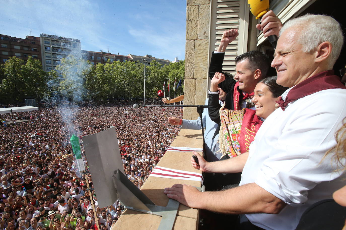 Fotos: Disparo del cohete de San Mateo