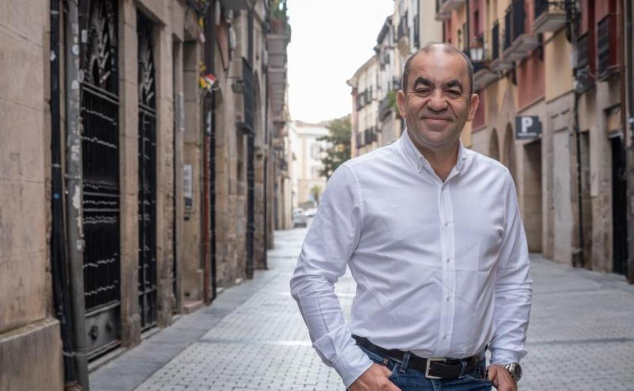 Juan Carlos del Olmo, en la calle Mayor. 