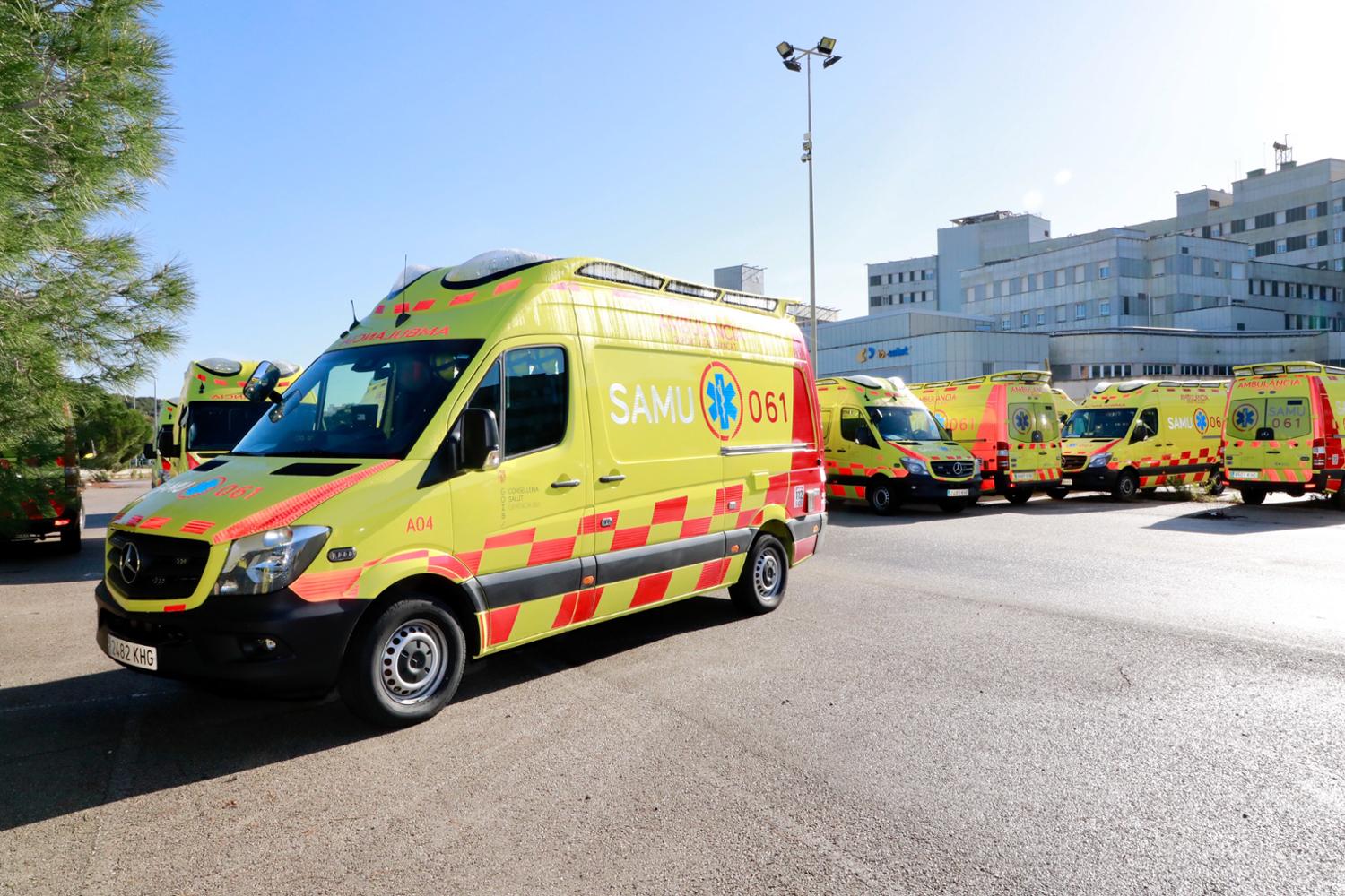 Una ambulancia del servicio SAMU 061