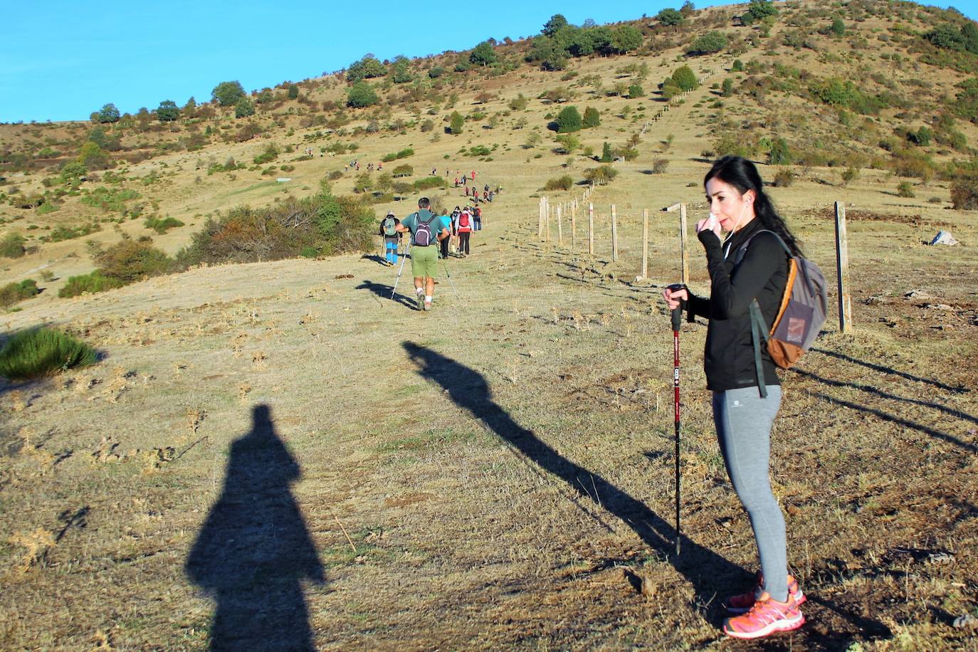 Fotos: Más de 300 senderistas recorren la Sierra de Cebollera