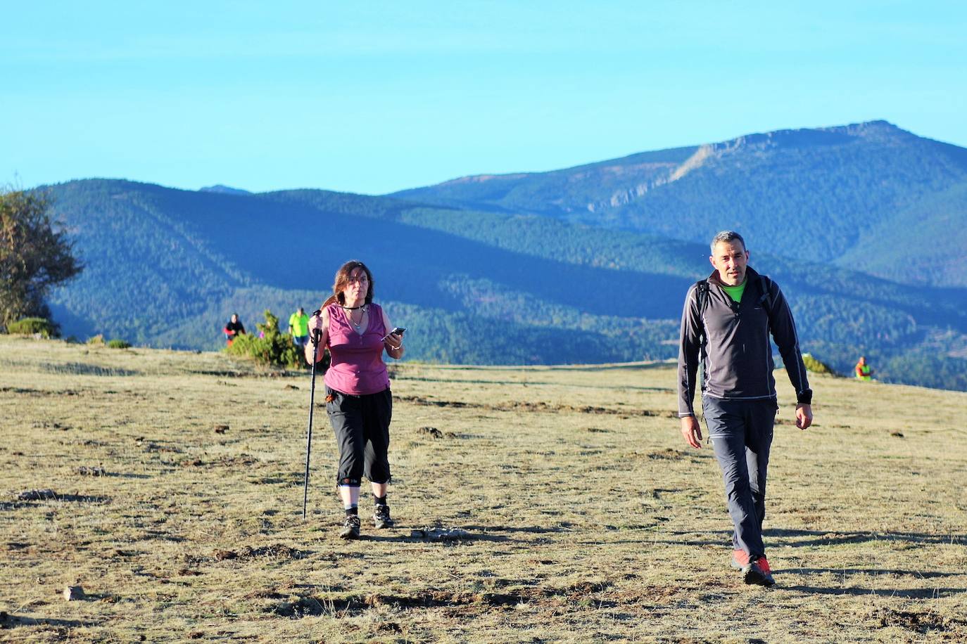 Fotos: Más de 300 senderistas recorren la Sierra de Cebollera