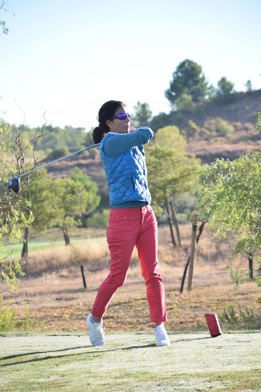 Un jugador disfruta de la jornada en el Campo de Logroño.