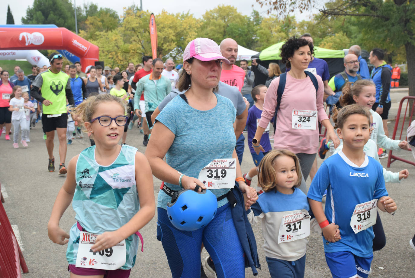 Fotos: Cuatrocientos atletas en la Carrera Tres Parques