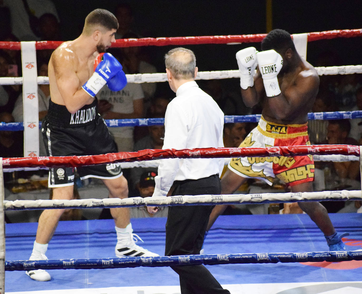 Fotos: Velada de boxeo en Villamediana: el riojano Gazi Khalidov gana su primer combate profesional