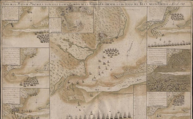 Toma de la plaza de Panzacola y con ella la rendición de la Florida Occidental a las armas del rey Carlos III