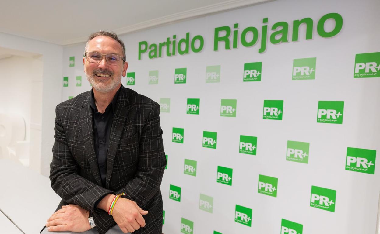 Rubén Antoñanzas, en la sede del PR+ el pasado jueves. 