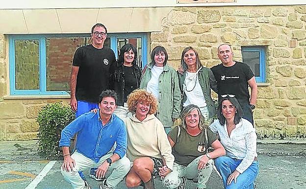 Cuadrilla de San Sebastián, en la casa El Mirador de Eloísa (Rodezno). 