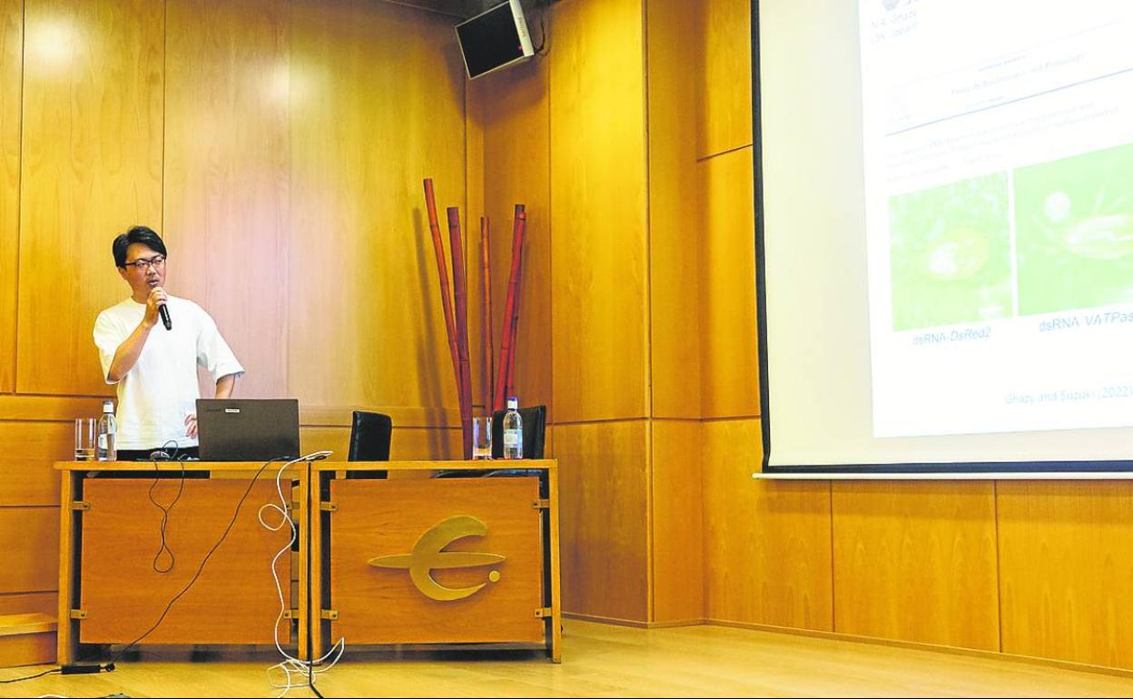 Un momento del congreso científico 12th Spider Mile Genome Meeting, en Ibercaja Portales. 