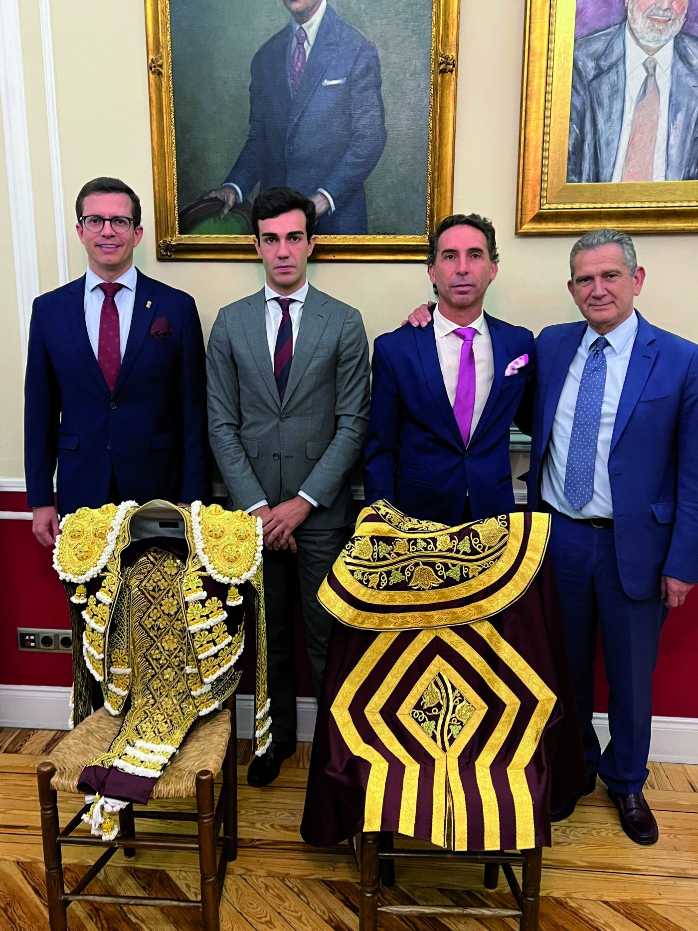 Rupérez, Rufo, De la Calle y González, ayer en Madrid.