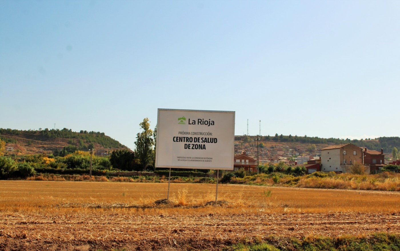 El terreno donde se proyectó el nuevo centro de salud de Alberite. 