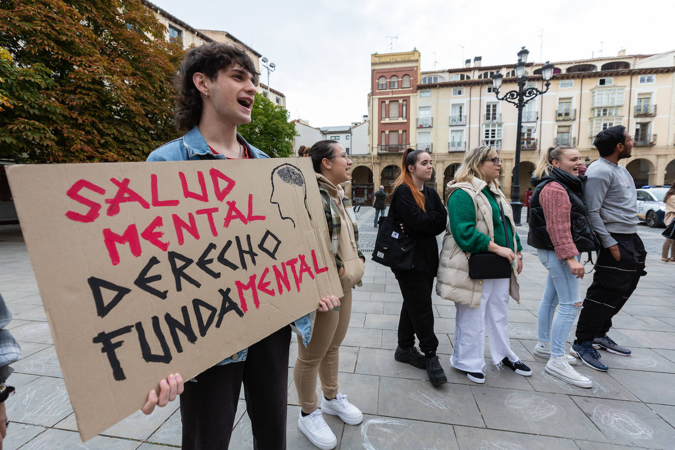 Fotos: Concentración de estudiantes contra la «epidemia de problemas de salud mental»