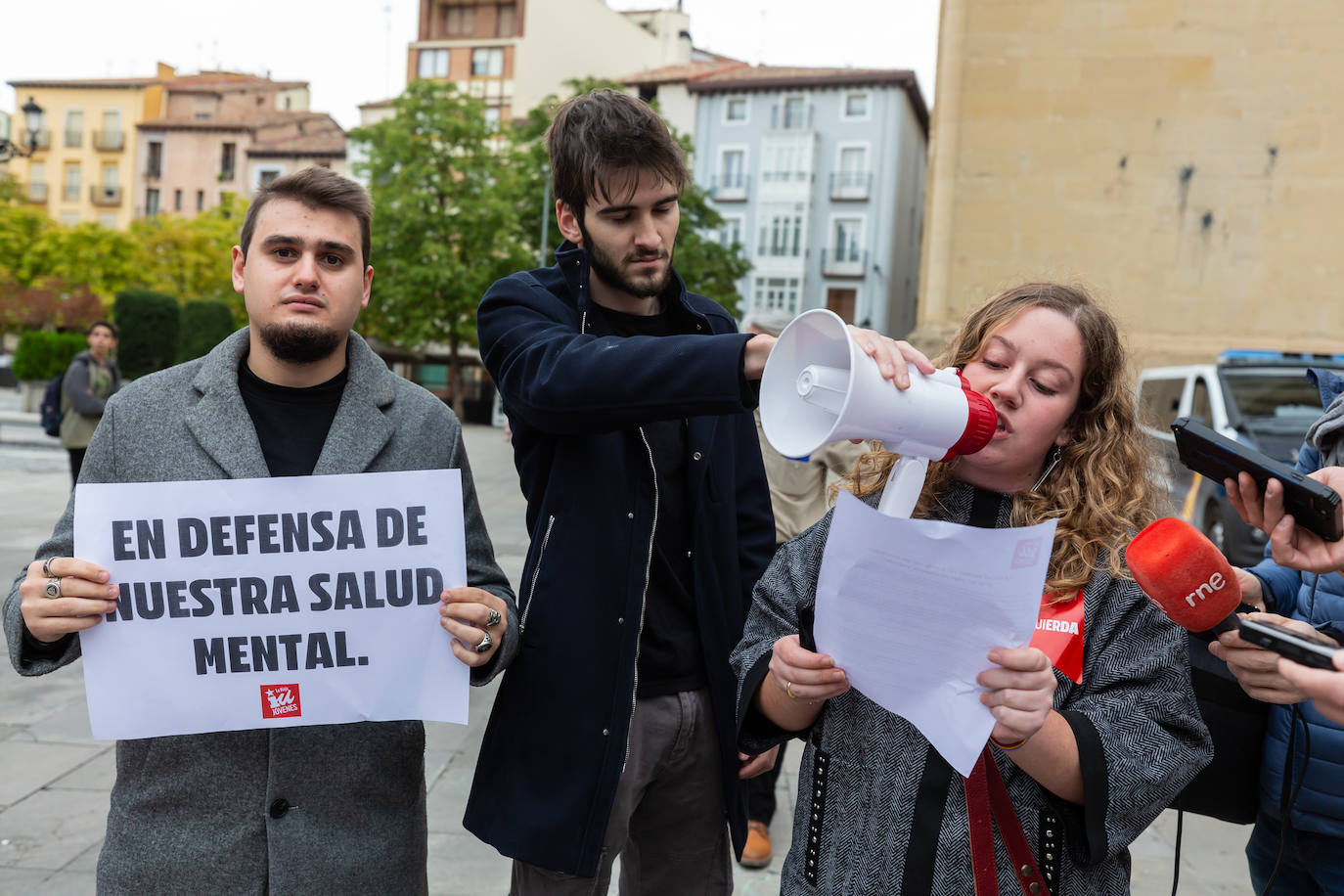 Fotos: Concentración de estudiantes contra la «epidemia de problemas de salud mental»