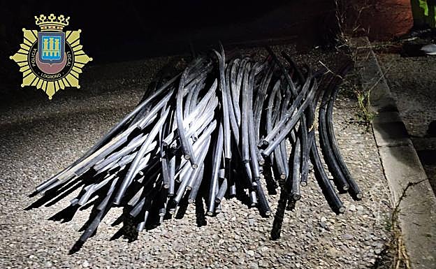 Imagen principal - Detenido por robar 250 metros de cable de alumbrado en el Polígono Cantabria