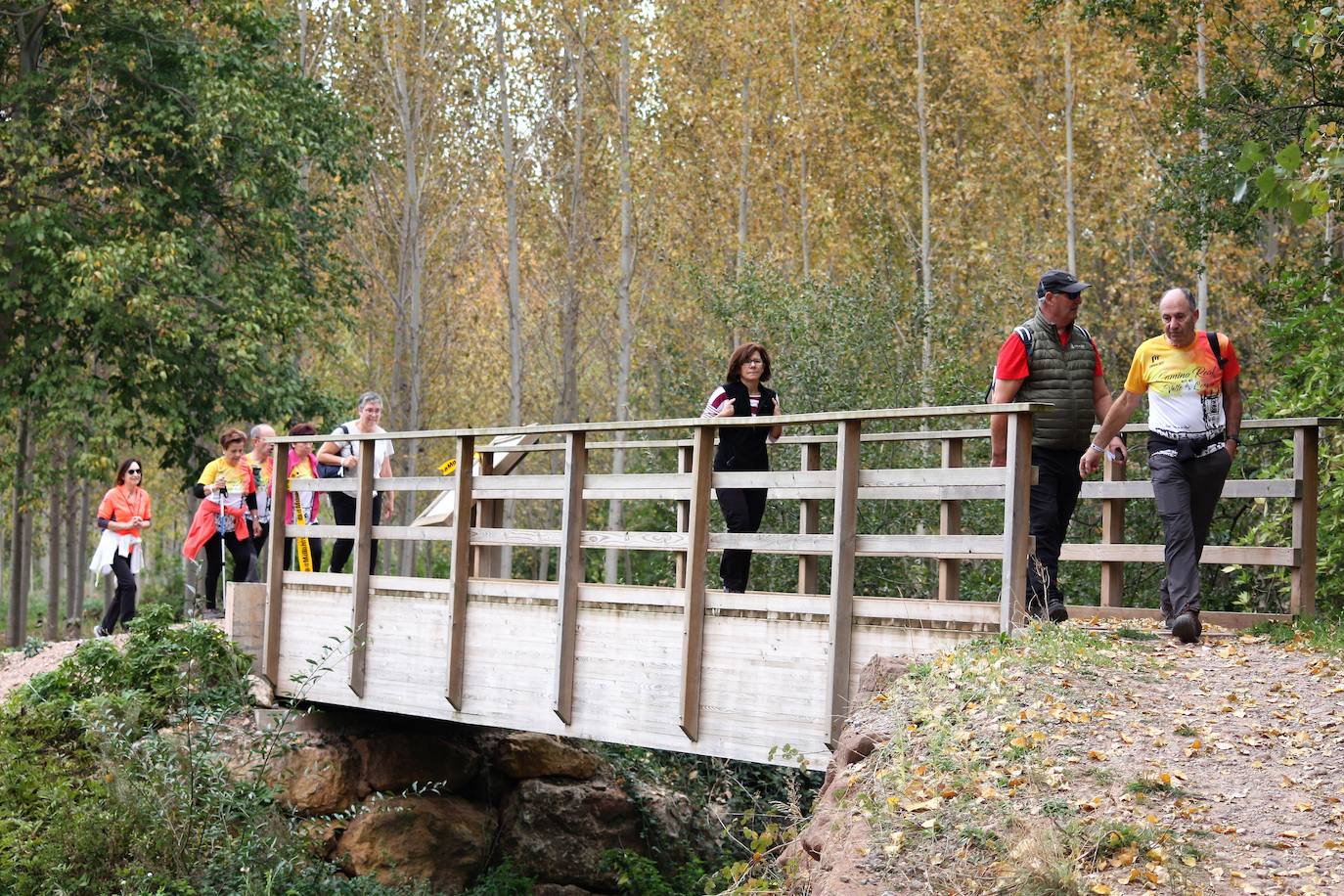 Fotos: Visita al Valle de la Lengua: doscientas personas recorren el Camino Real entre Nájera y San Millán de la Cogolla