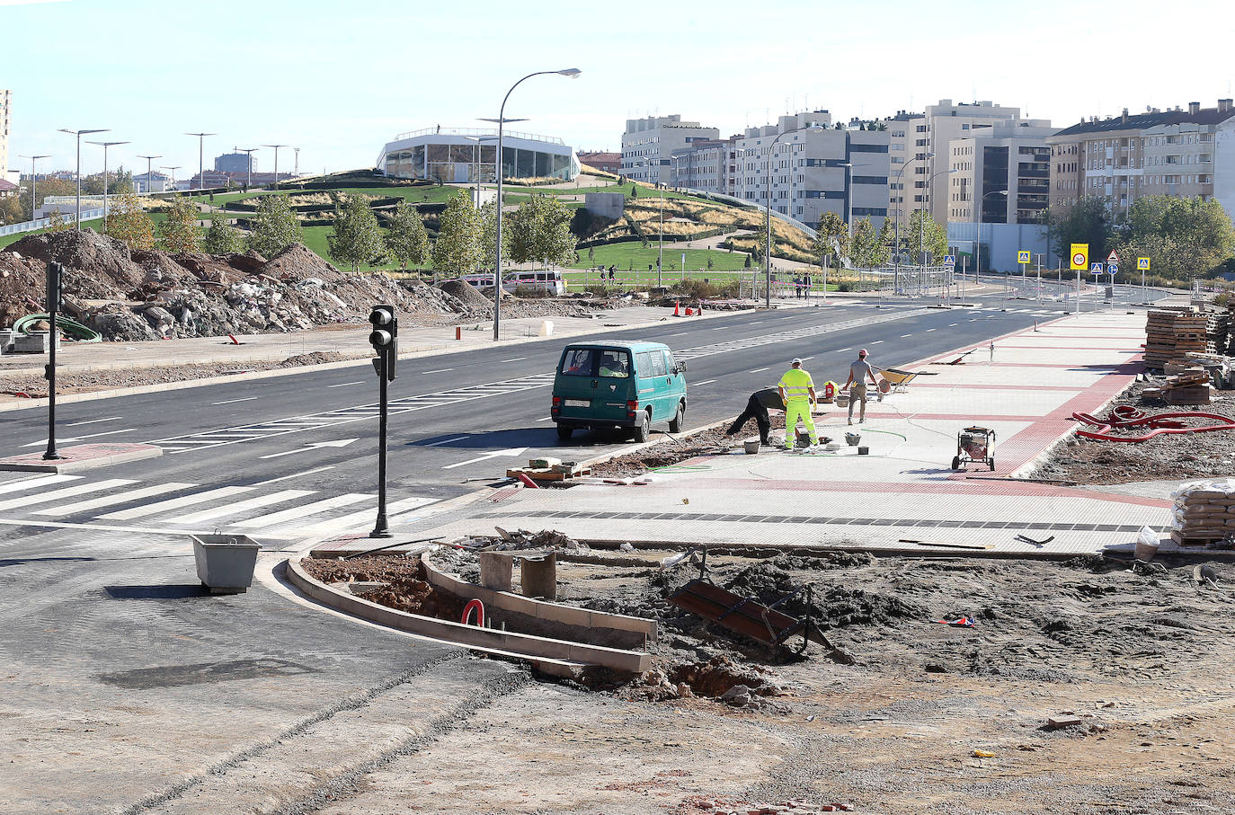 Las obras han seguido a buen ritmo este martes. 