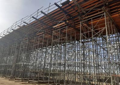 Imagen secundaria 1 - Obras de la A12 a la altura de Redecilla del Camino, a cinco kilómetros de Grañón. 