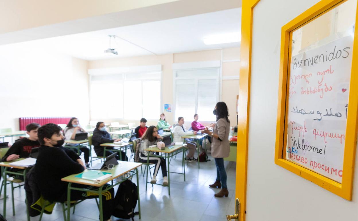 Imagen de un aula en La Rioja. 