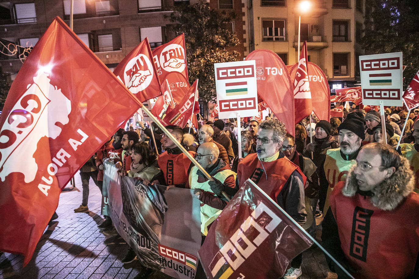 Fotos: Huelga del calzado: la manifestación en Arnedo