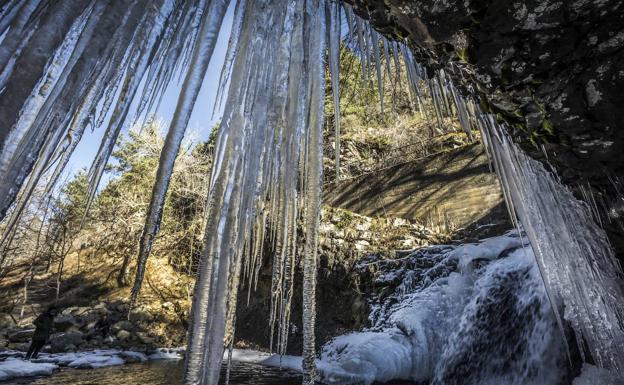 Cascadas de Fuente Ra, heladas 