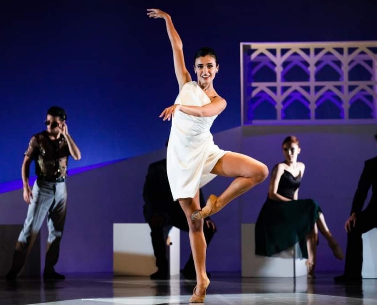 Alba Fernández durante una actuación. 