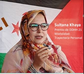 Imagen de Sultana Khaya enviada por la Plataforma Riojana Pro-Referéndum en el Sáhara Occidental.
