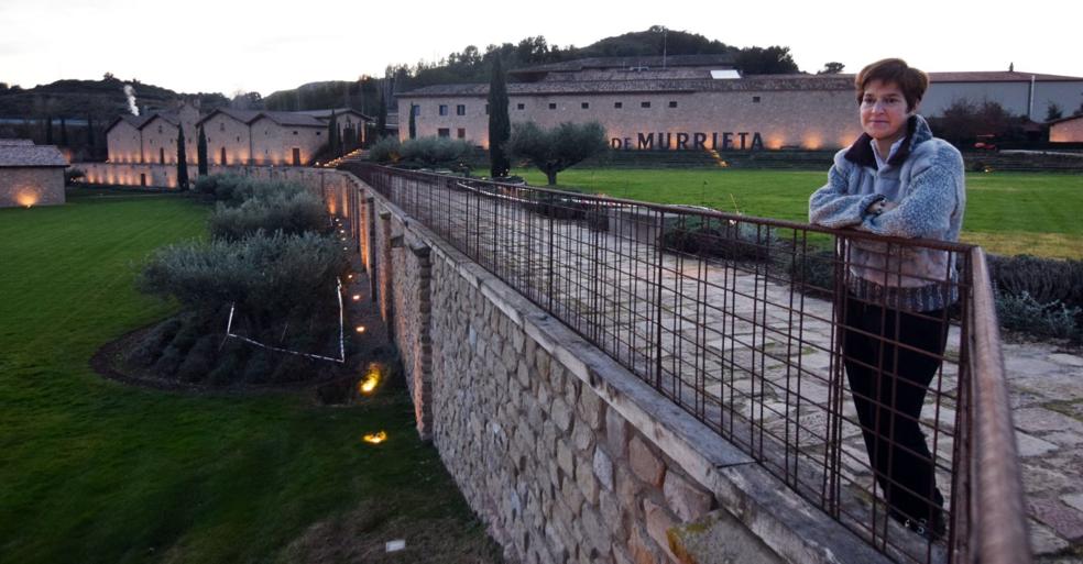 María Vargas, en las bodegas Marqués de Murrieta. 