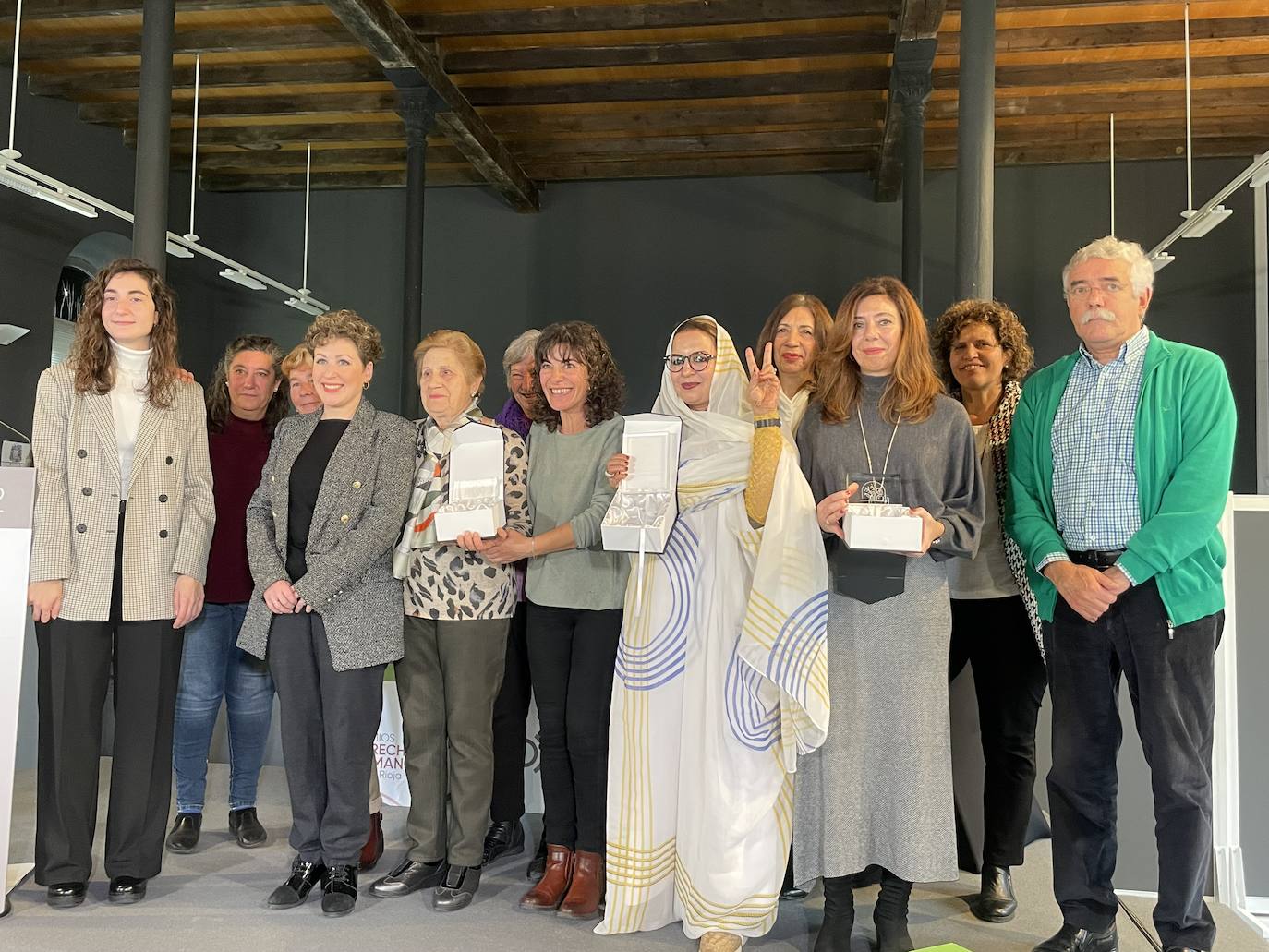 Foto de familia de los Premios Derechos Humanos. 