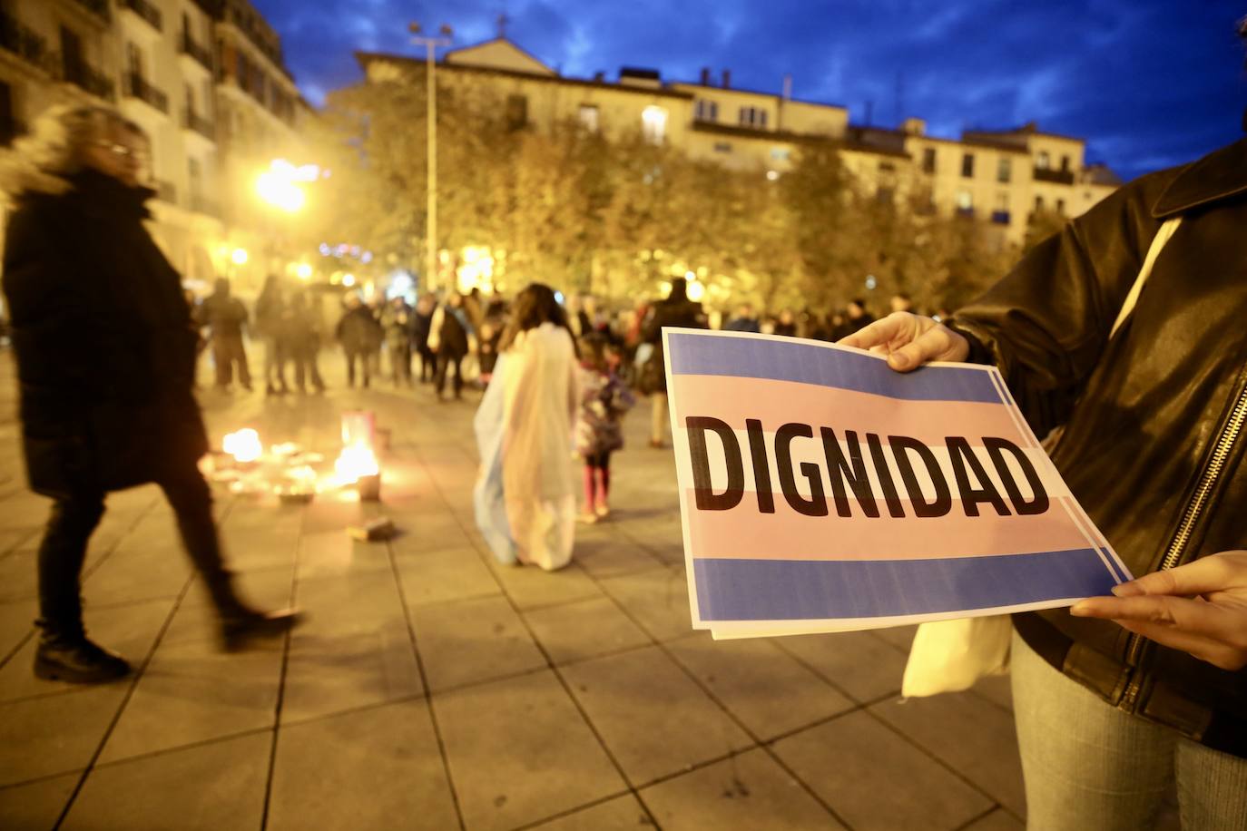 Fotos: Gylda y Marea Arcoíris reclaman con una protesta en Logroño una ley trans «sin recortes»