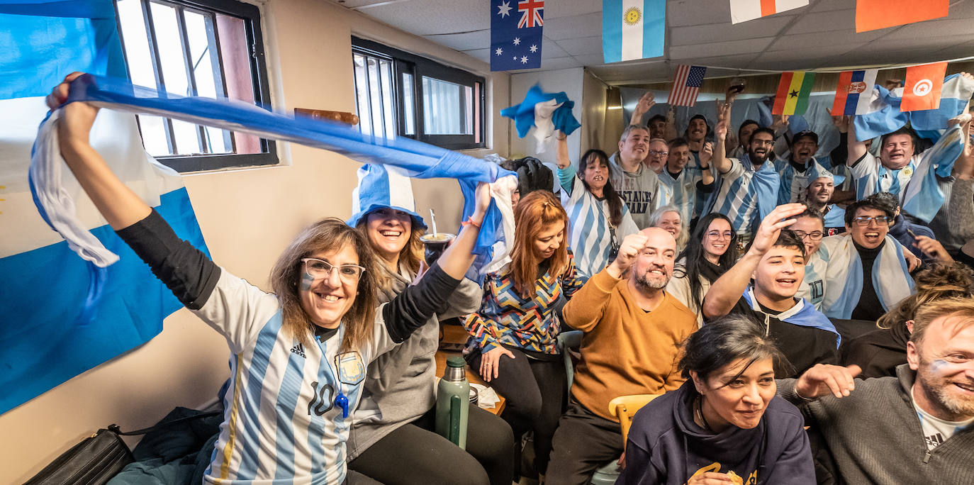 Fotos: ¿Cómo viven la final los argentinos de Logroño?